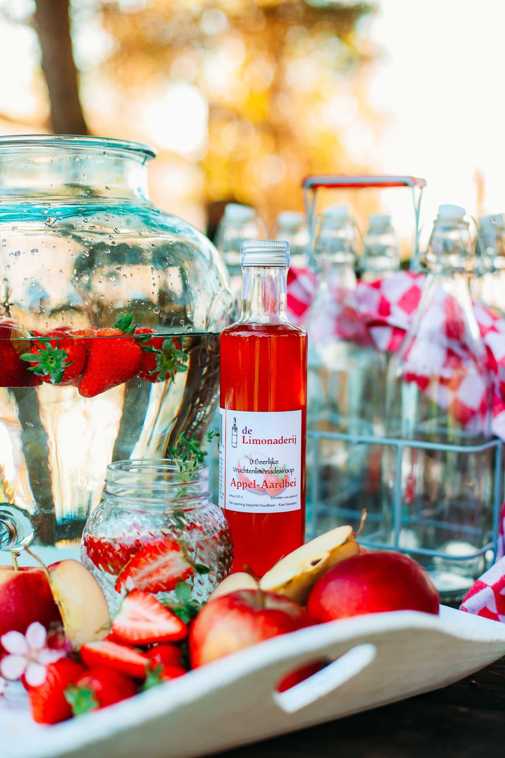 limonade siroop appel aardbei