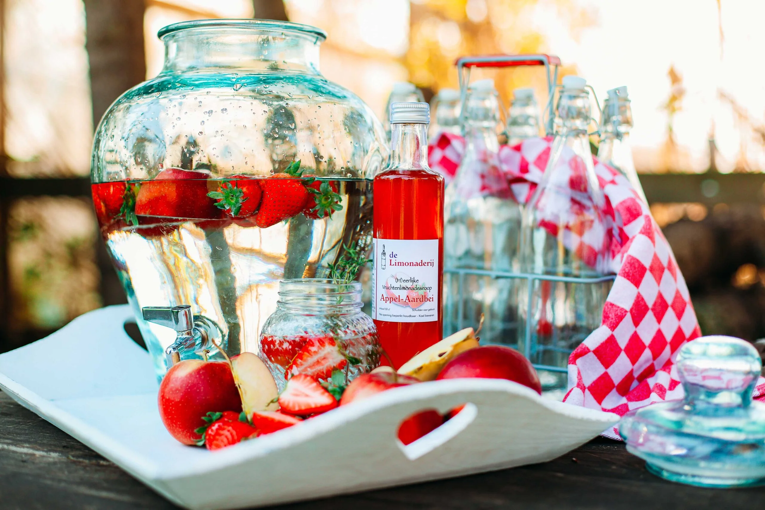 limonade siroop appel aardbei