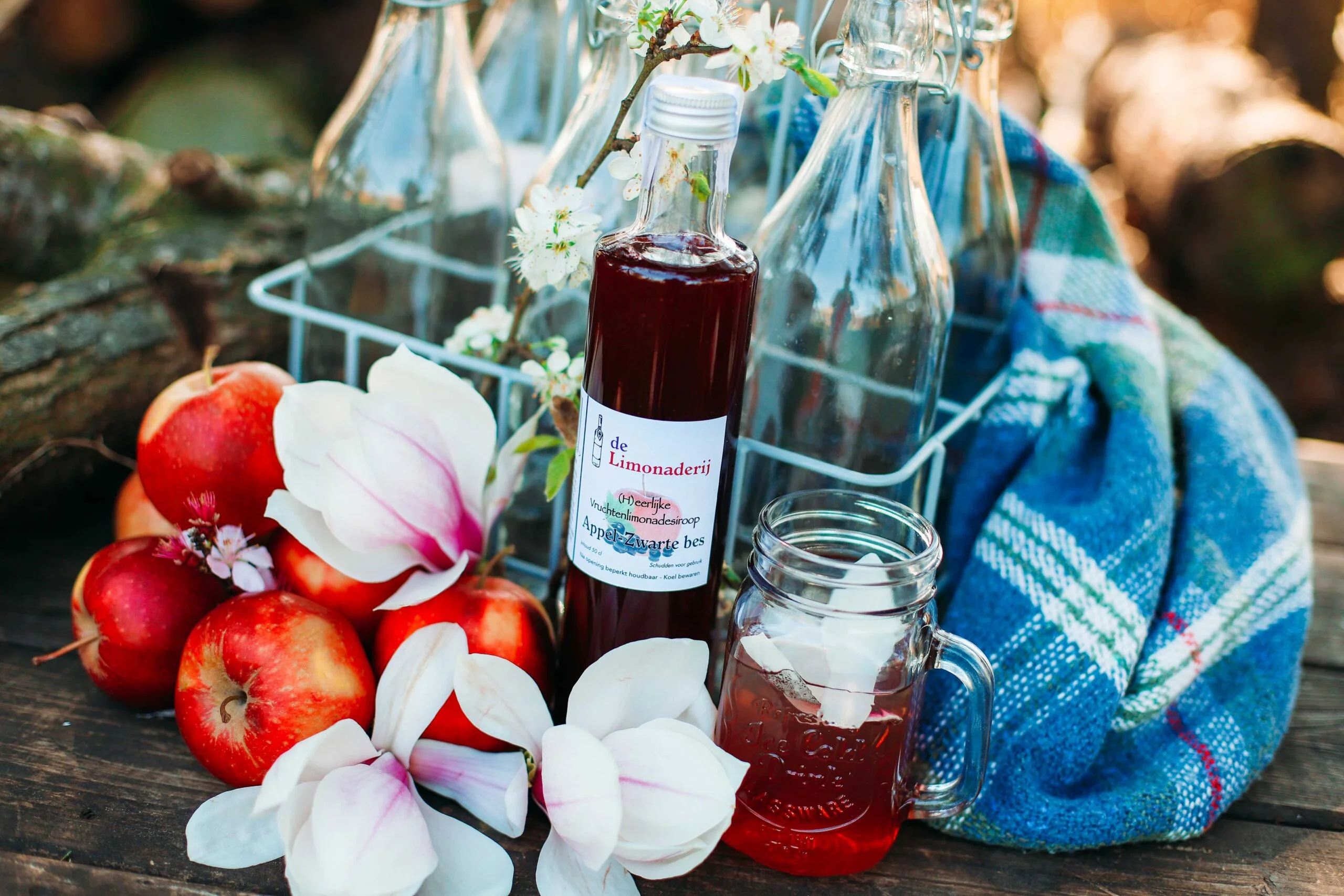 Limonadesiroop appel zwarte bessen